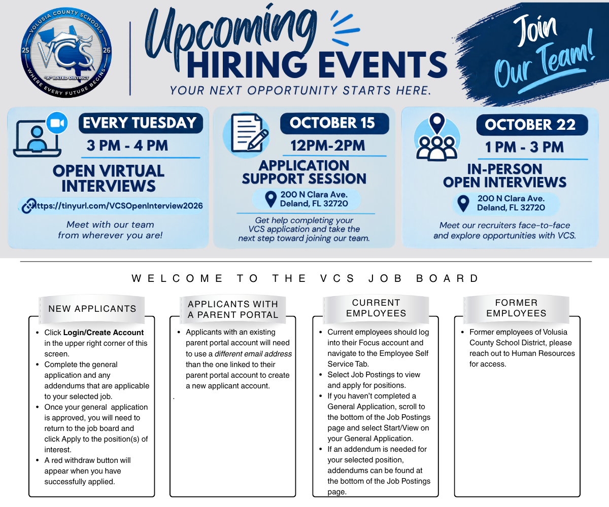 Welcome to the VCS Job Board!